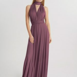 Multi Wrap Dress – Wickelkleid – Brautjungfern Kleid (Pflaume)