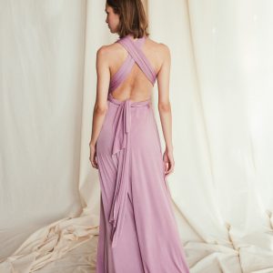 Multi Wrap Dress – Wickelkleid – Brautjungfern Kleid (Altrosa)