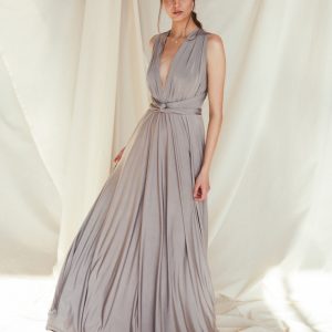 Multi Wrap Dress – Wickelkleid – Brautjungfern Kleid (Oliv)