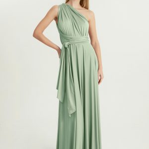 Multi Wrap Dress – Wickelkleid – Brautjungfern Kleid (Mint)