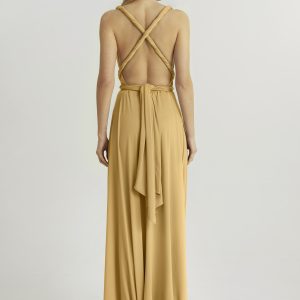 Multi Wrap Dress – Wickelkleid – Brautjungfern Kleid (Gold)